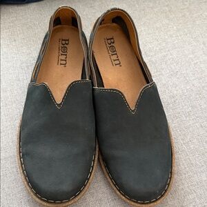 Born Women's Dark green Leather Loafers
